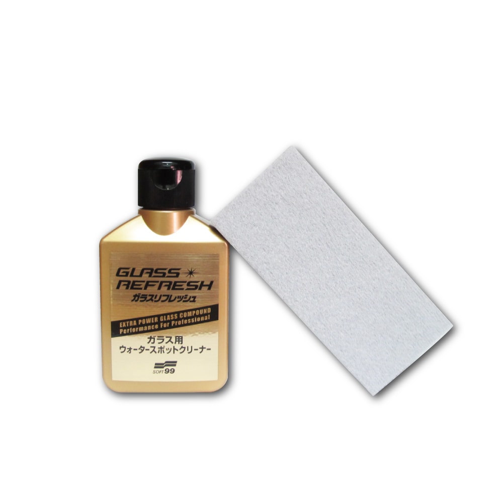 【Soft99】C299超強力去水垢玻璃復活劑金瓶80ml/瓶(附專用海綿刷)