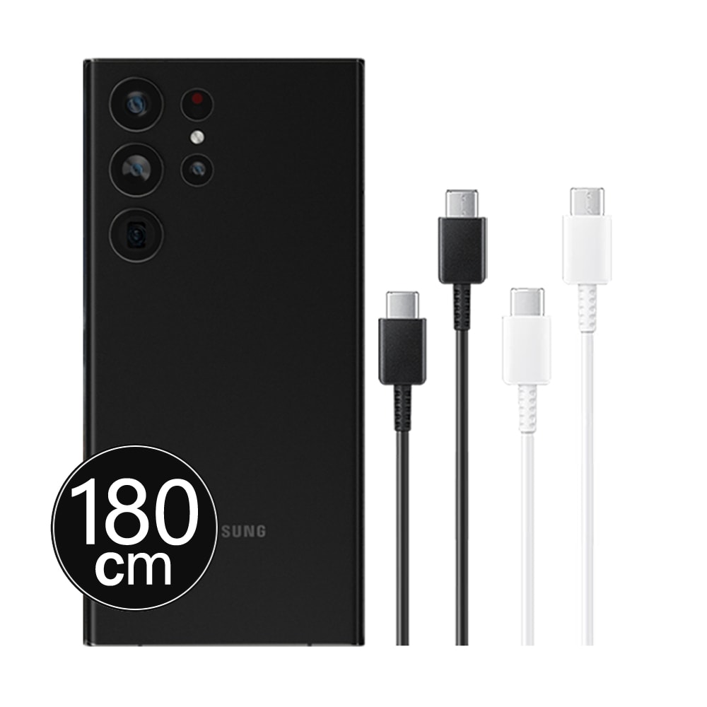 【Samsung 三星】原廠 S25 S24系列 3A,1.8m Type-C to Type-C 線【DX310/盒裝】