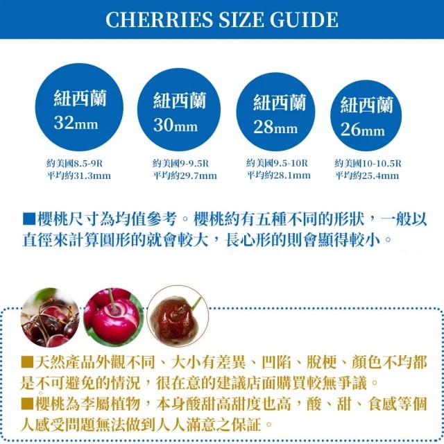 【甜露露】紐西蘭牽牛花櫻桃30mm 1kg x1盒(1kg±10%分裝)