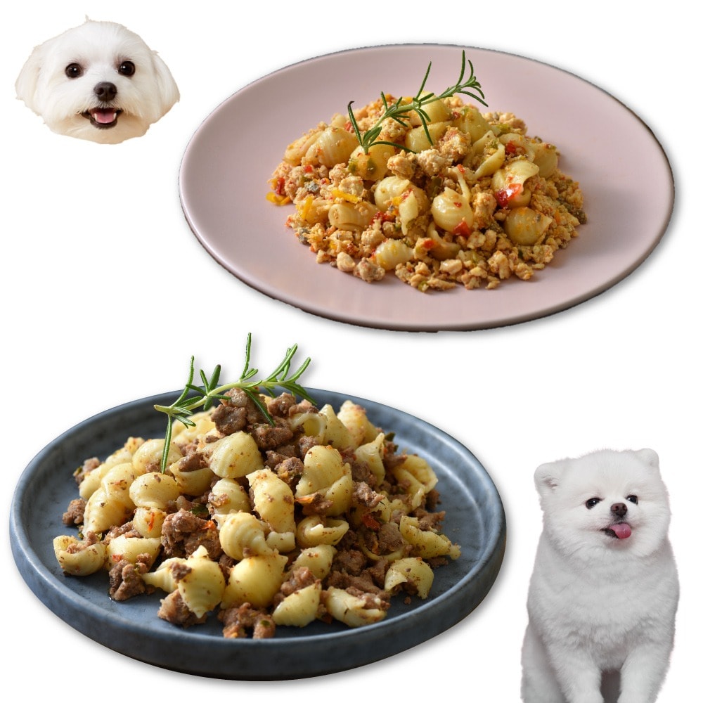 【汪事如意】綜合 義大利麵｜犬主餐 30包 (迷迭香雞x15+番茄牛x15)