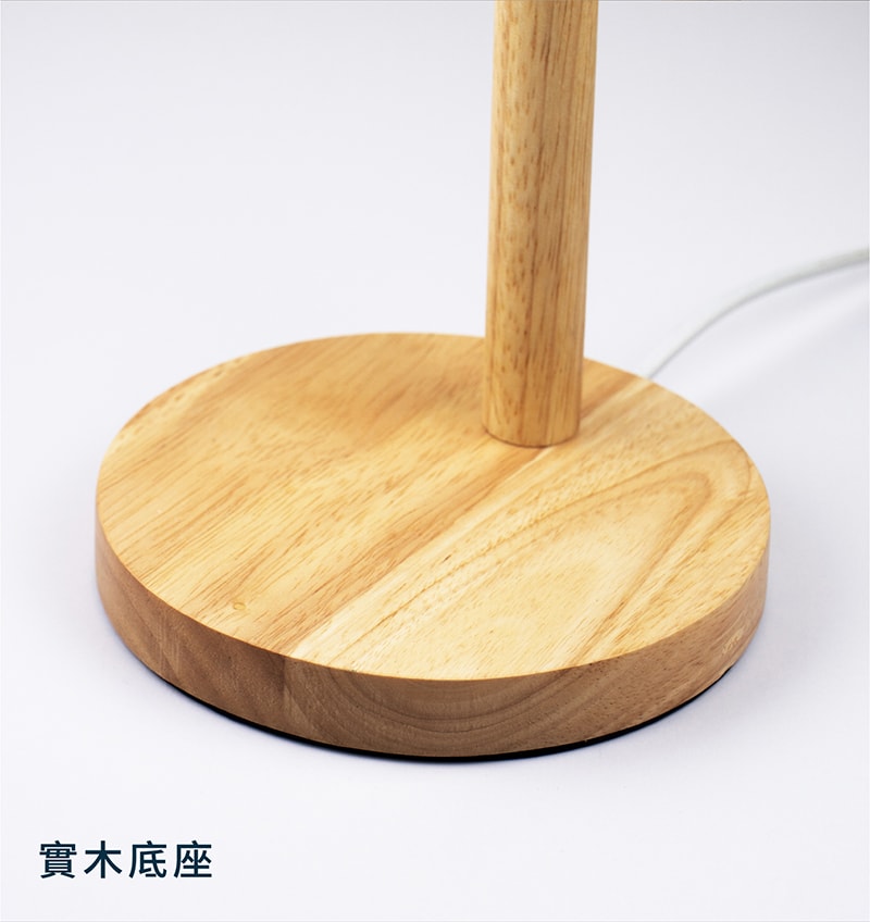 【太星電工】好視力LED北歐實木護眼檯燈/時尚白 UTA862W