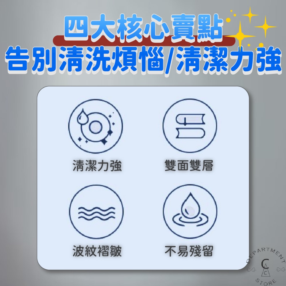 【安適】網格雙面洗碗布2枚入 12*15cmx12入/箱