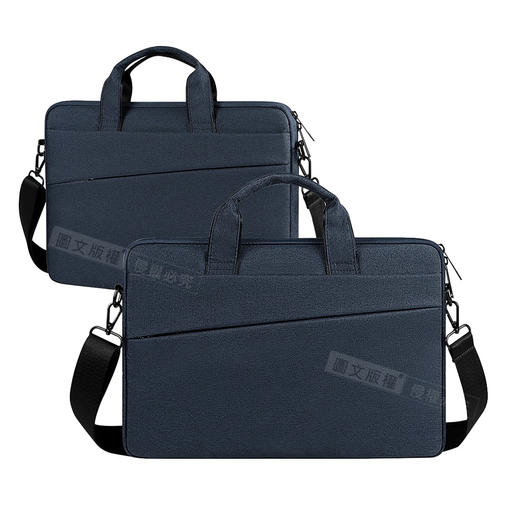 【J.S.優品】15.6吋 輕盈典雅 牛津布電腦包 絨毛保護 防潑水手提肩背公事包 平板/筆電商務包 MacBook Pro