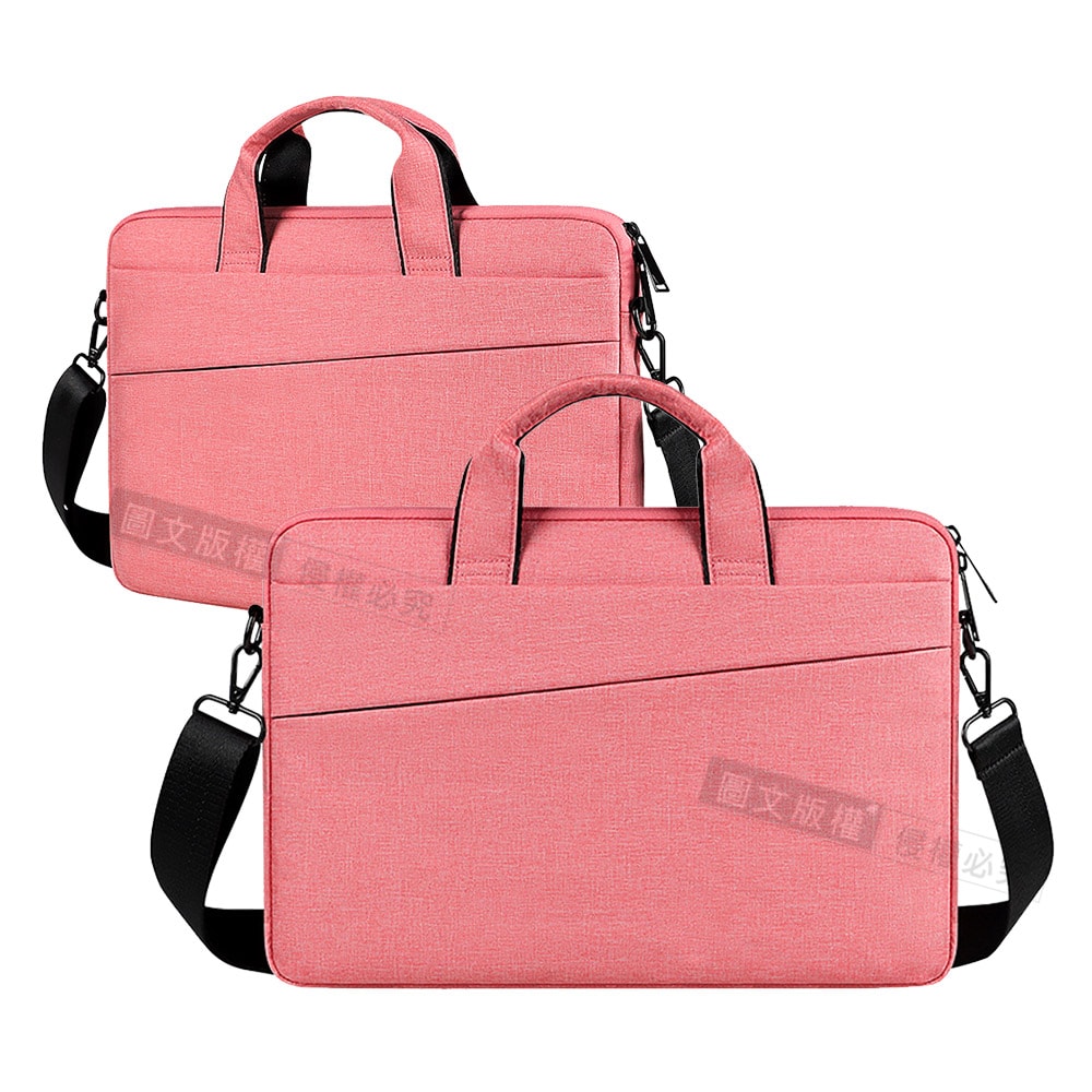 【J.S.優品】15.6吋 輕盈典雅 牛津布電腦包 絨毛保護 防潑水手提肩背公事包 平板/筆電商務包 MacBook Pro