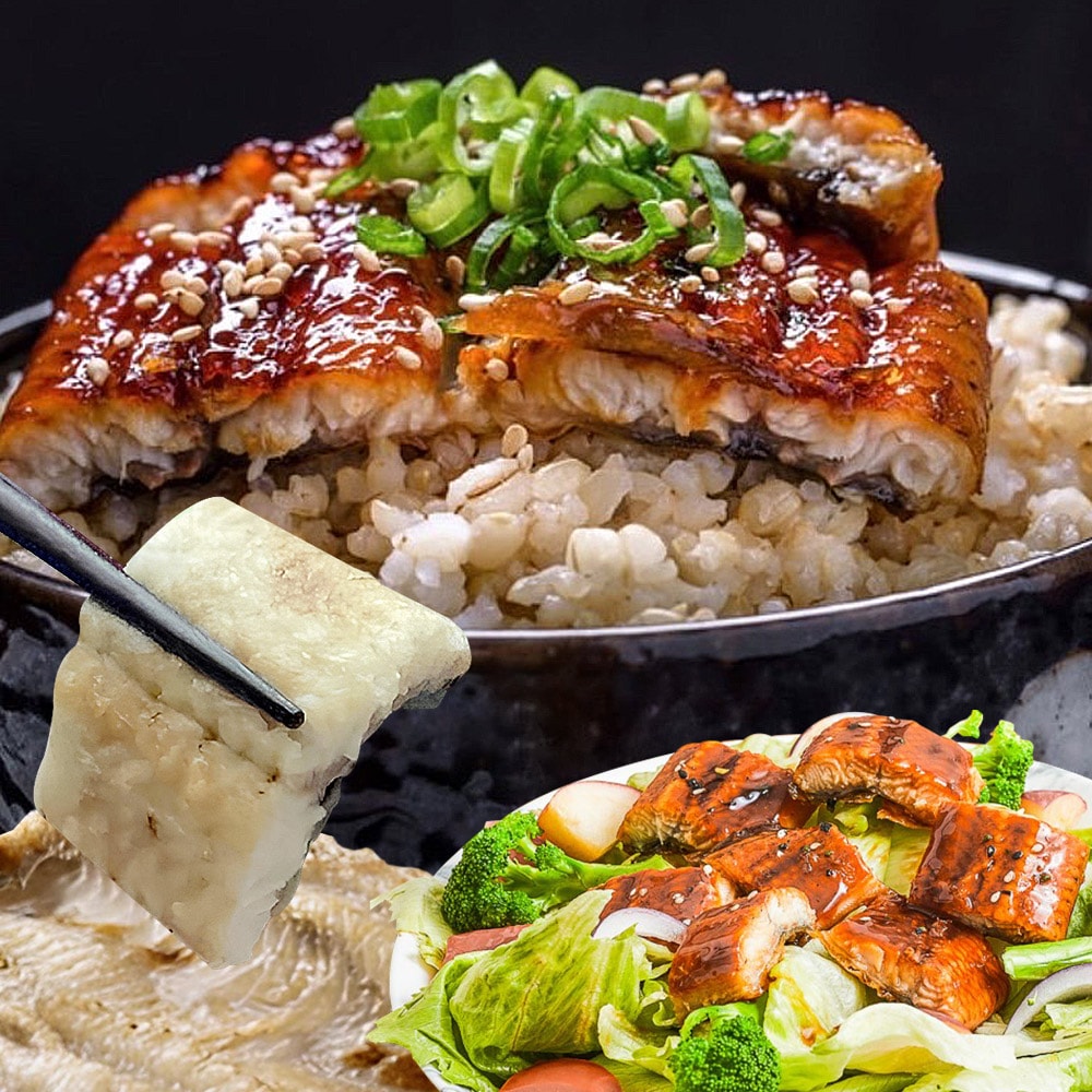 【生生鰻魚】〝外銷日本〞鰻魚綜合便利包四件組-蒲燒鰻x1+鰻丼x2+白燒鰻x1(人工精細挑刺 刺感大降級)