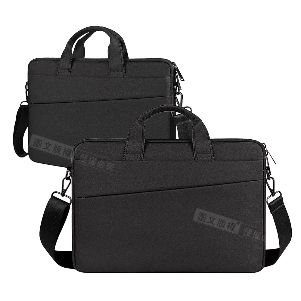 【J.S.優品】15.6吋 輕盈典雅 牛津布電腦包 絨毛保護 防潑水手提肩背公事包 平板/筆電商務包 MacBook Pro