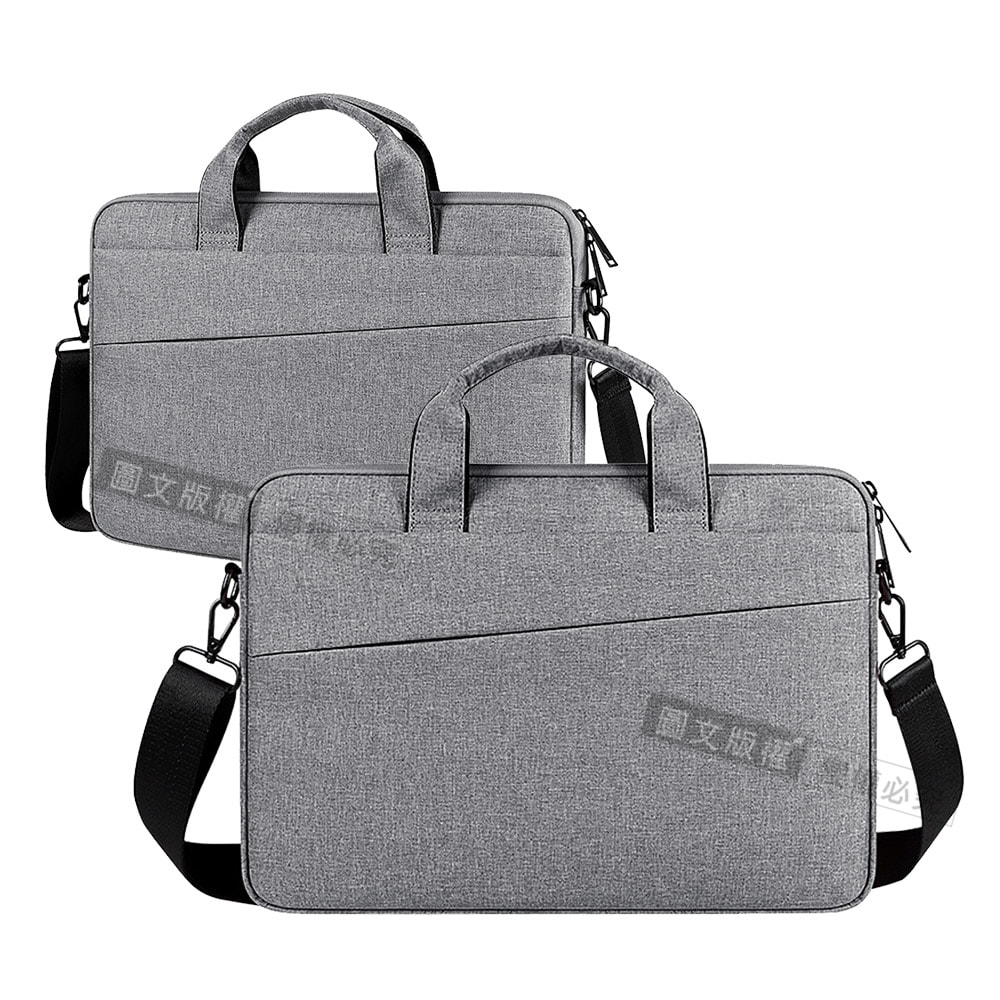 【J.S.優品】15.6吋 輕盈典雅 牛津布電腦包 絨毛保護 防潑水手提肩背公事包 平板/筆電商務包 MacBook Pro