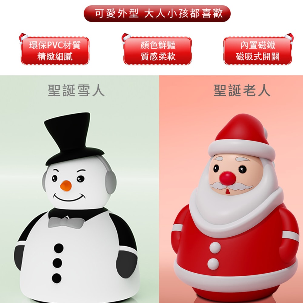 【Timo】平安夜系列 磁吸式 璀璨聖誕小夜燈