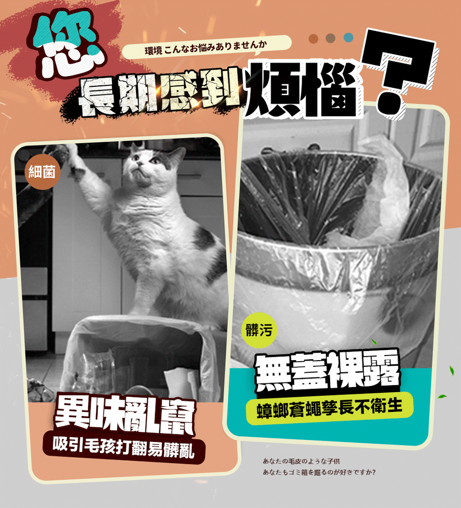 【FL 生活+】20公升免髒手腳踏/彈蓋2用雙槽分類垃圾桶(YG-194)