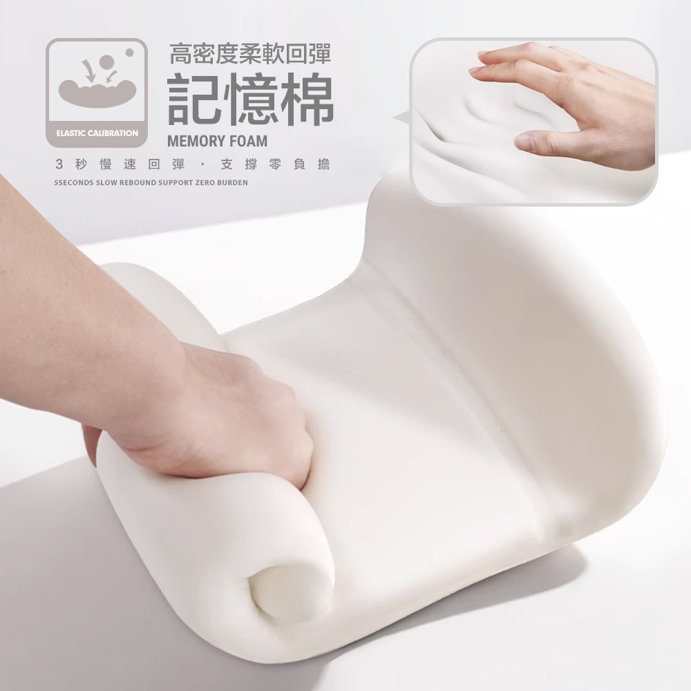 【FL 生活+】3D超服貼全支撐車用頭枕(A-179)(頭枕/車用枕/靠枕/車用頭枕/透氣頭枕/枕頭/回彈記憶枕)