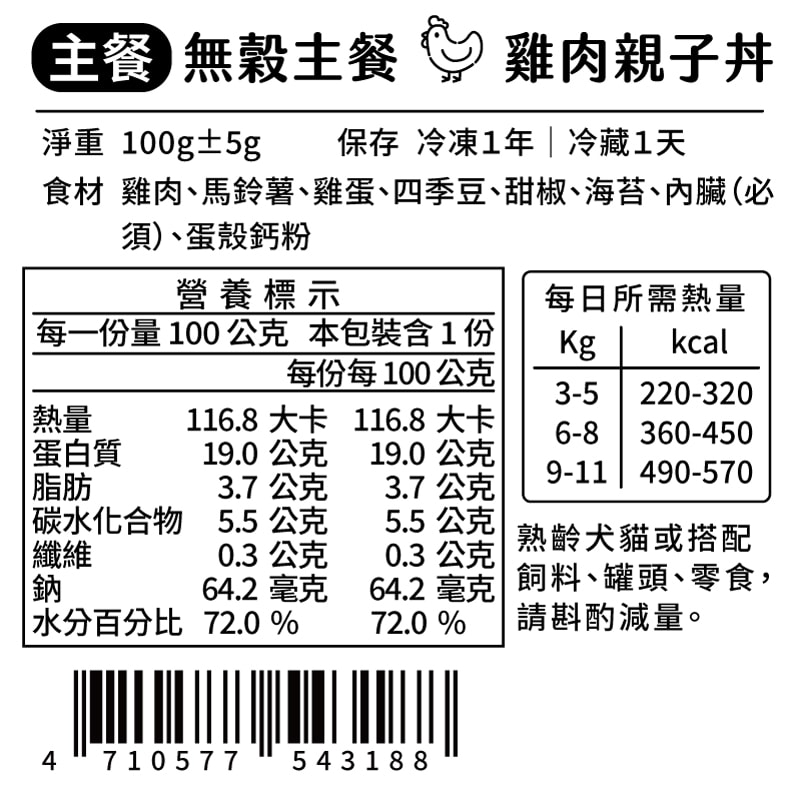【汪事如意】雞肉親子丼 *5