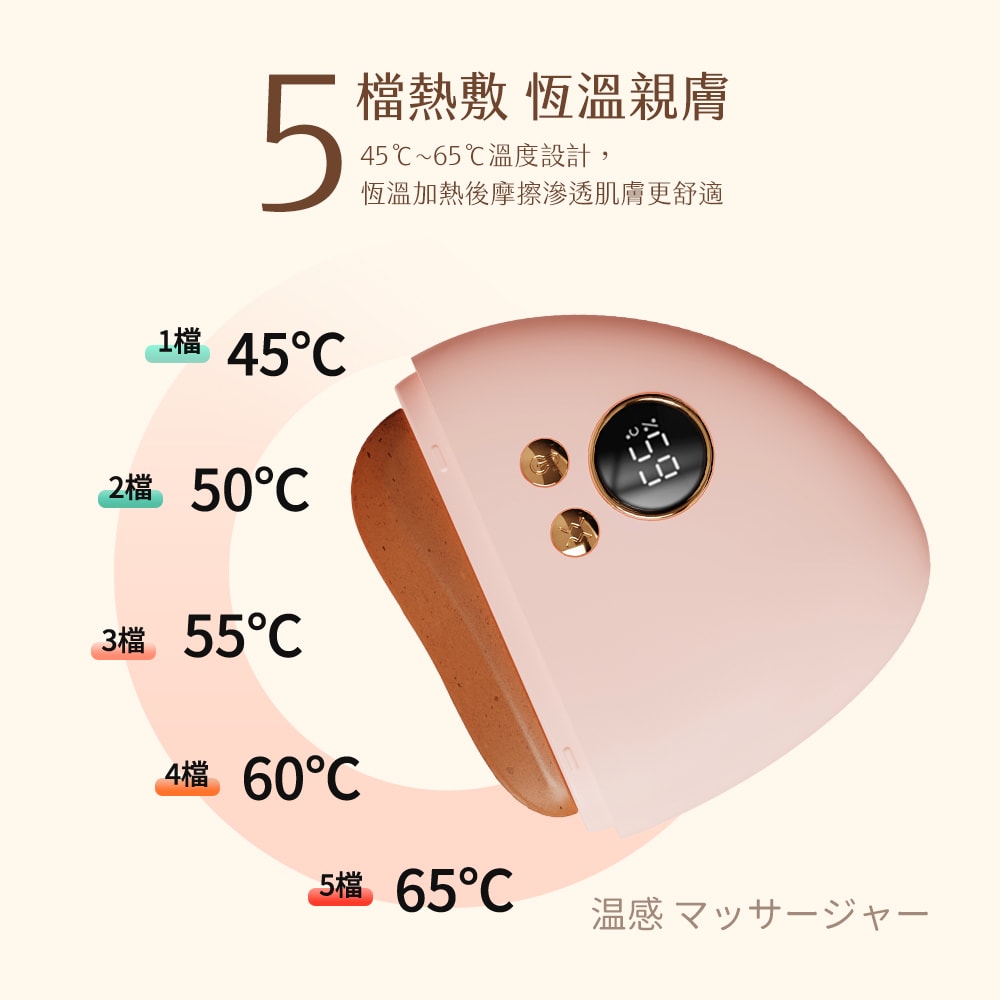 【Timo】電動砭石溫感mini美肌按摩儀/刮痧儀