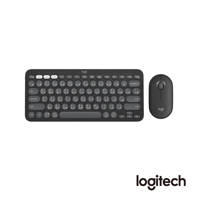【Logitech 羅技】Pebble 2 Combo 無線藍牙鍵盤滑鼠組