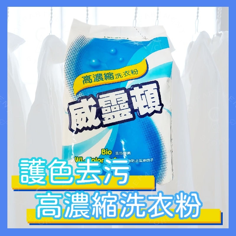 【威靈頓】濃縮洗衣粉 1kgx12入/箱