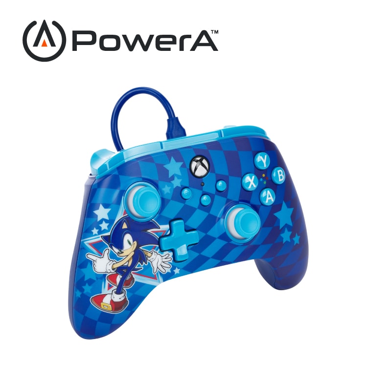 【PowerA】XBOX 可調增強款有線遊戲手把(XBGP0229-01)-音速小子
