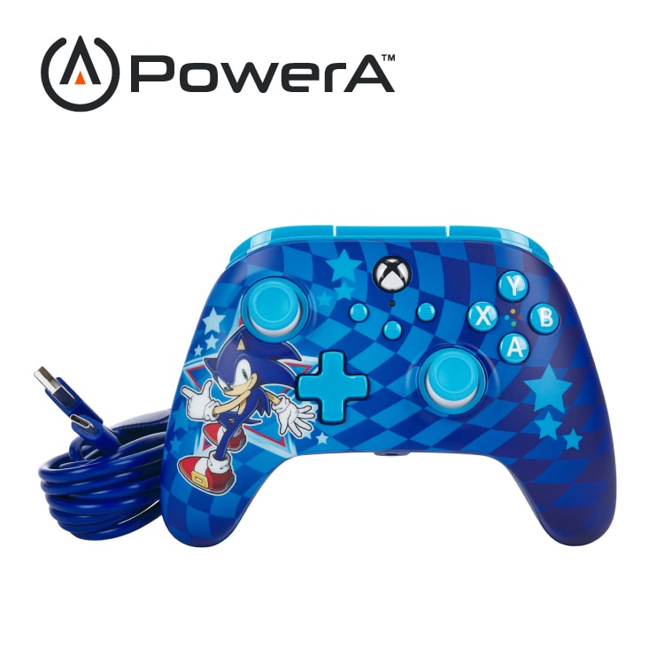 【PowerA】XBOX 可調增強款有線遊戲手把(XBGP0229-01)-音速小子