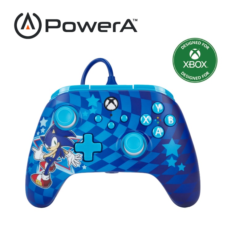 【PowerA】XBOX 可調增強款有線遊戲手把(XBGP0229-01)-音速小子