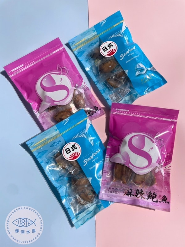 【勝傑水產】鮑君鰻意組合包 『一口鮑魚-麻辣風味120g*1包 + 一口鮑魚-日式醬油120g*1包+ 一口鰻魚100g*1包』