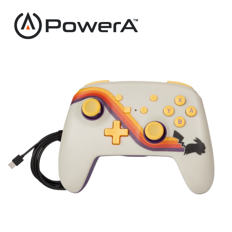 【PowerA】任天堂官增強款無線遊戲手把限量款(1518804-02)-復刻皮卡丘