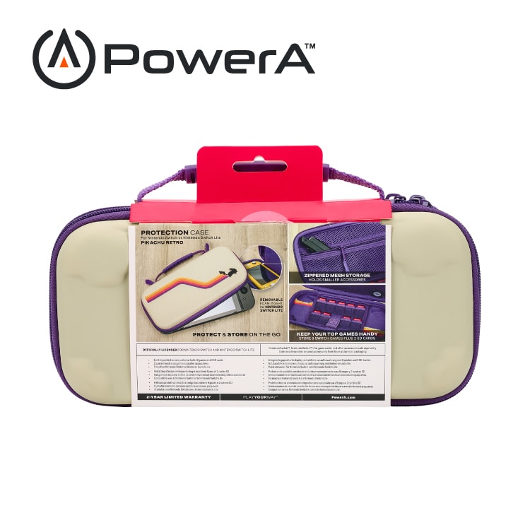 【PowerA】任天堂官收納保護殼限量款 (1524882-01)-復刻皮卡丘