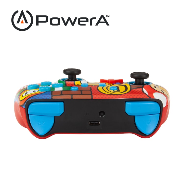 【PowerA】任天堂增強款無線遊戲手把限量款(1519764-02)-瑪利歐嘻哈