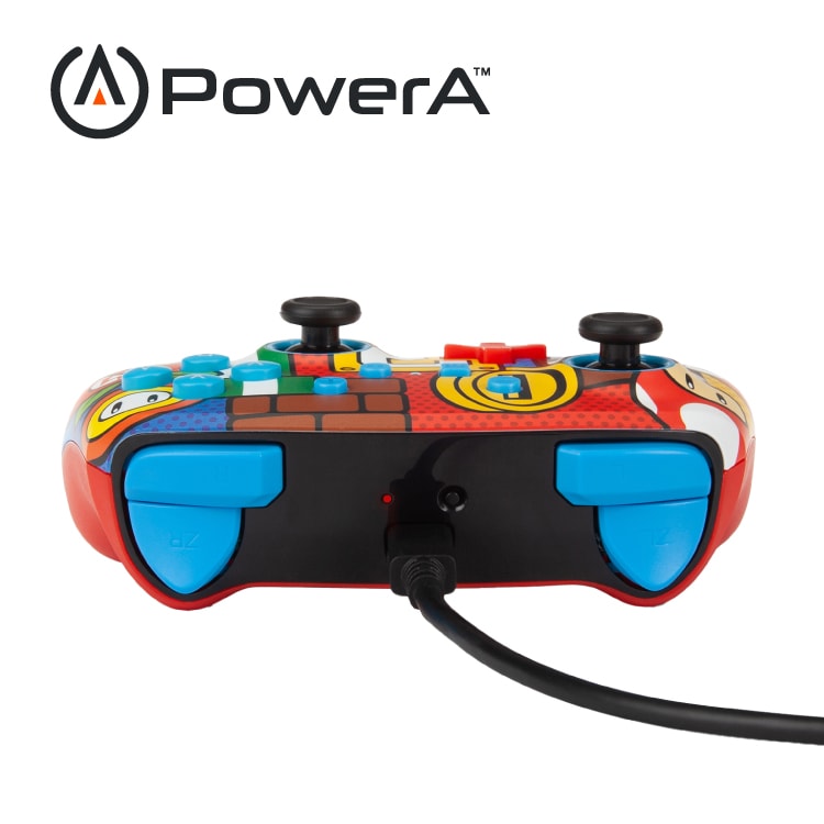 【PowerA】任天堂增強款無線遊戲手把限量款(1519764-02)-瑪利歐嘻哈