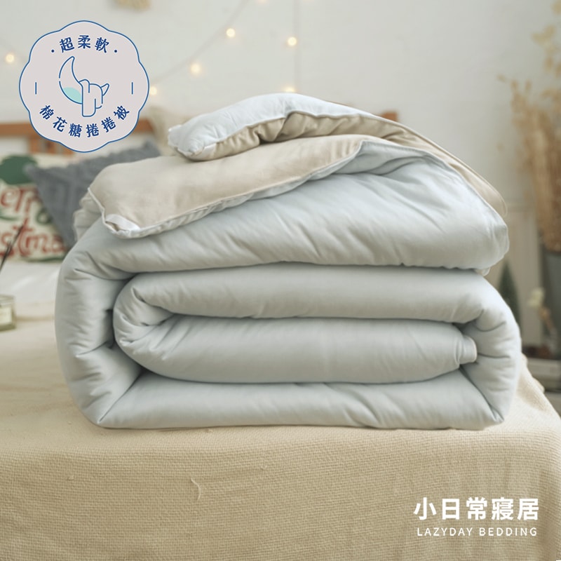【小日常寢居】韓系超柔軟棉花糖捲捲被_買1送1(三色可任選)
