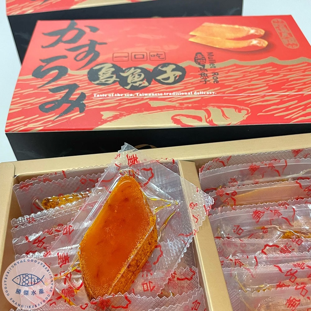 【勝傑水產】頂級一口烏魚子禮盒*3盒