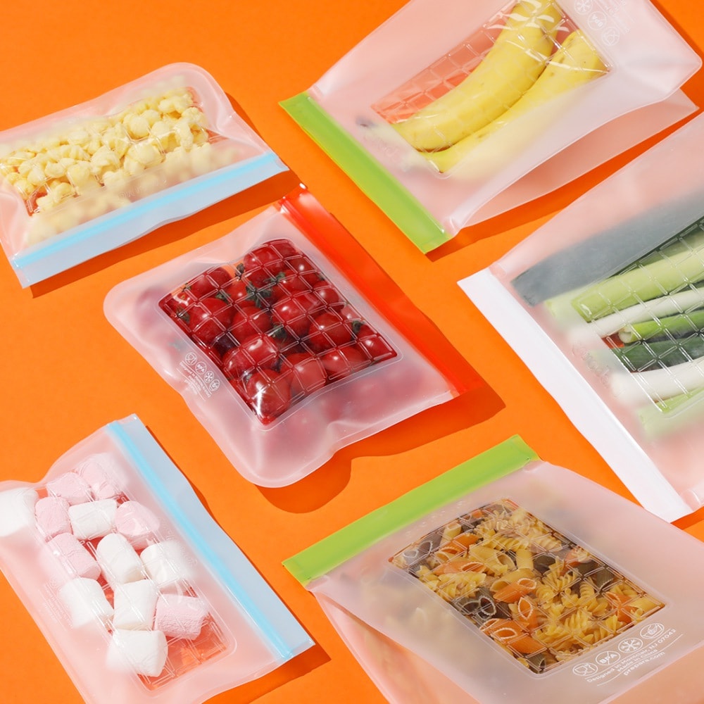 【Prepara】食物保鮮密封夾鏈袋[2號袋 綠色夾鏈]-1900ml x2入