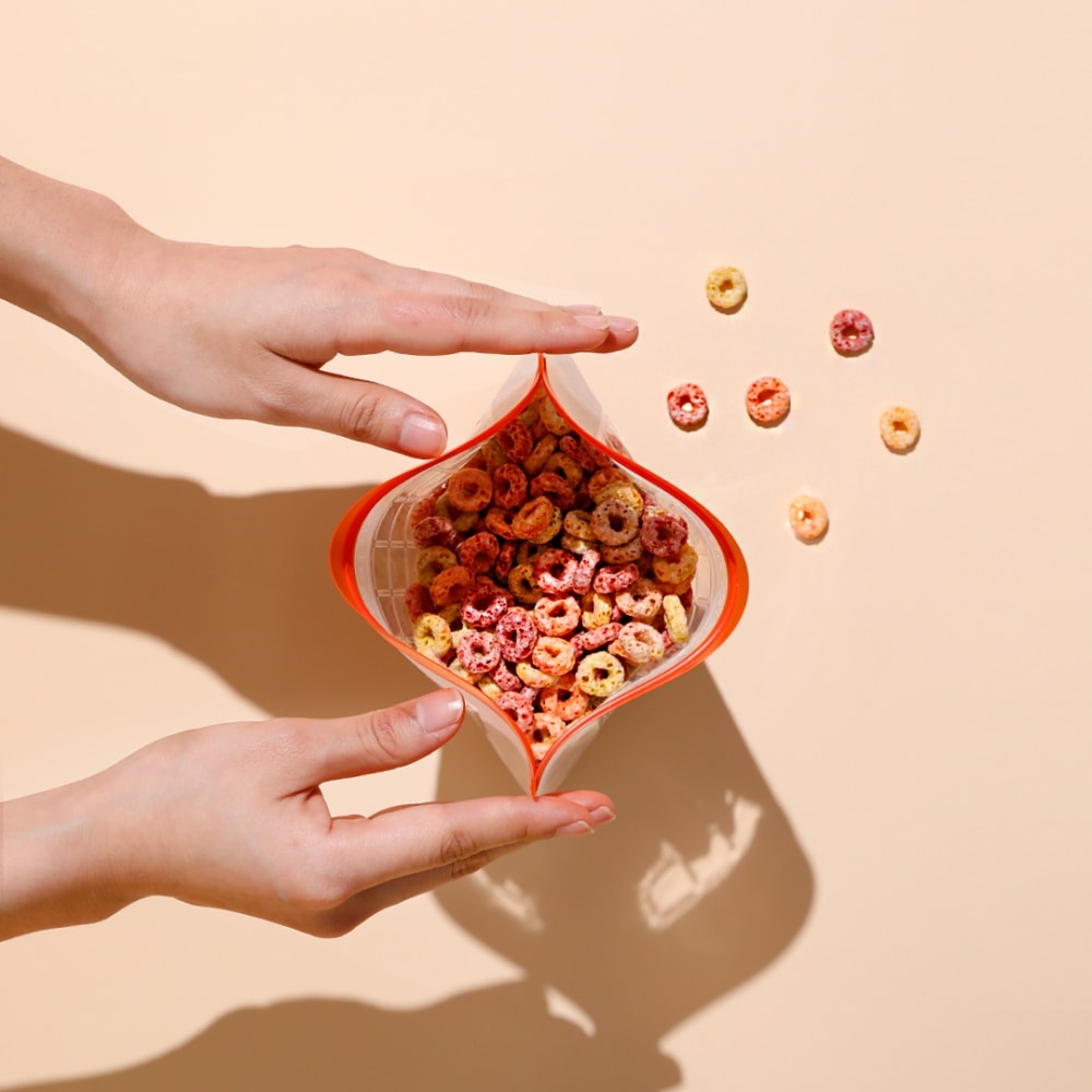 【Prepara】食物保鮮密封夾鏈袋[2號袋 綠色夾鏈]-1900ml x2入