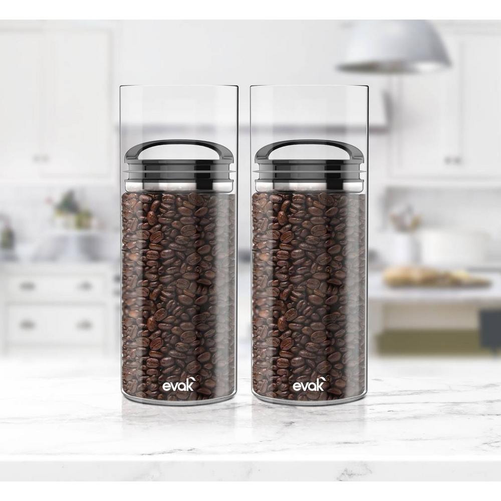 【Prepara】EVAK 密封儲物罐 COMPACT 系列玻璃/亮面把手(3號)-1360ml