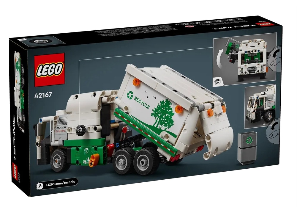 【LEGO 樂高】磚星球〡 42167 動力科技 Mack® LR 垃圾車 Mack® LR Electric Garbage Truck