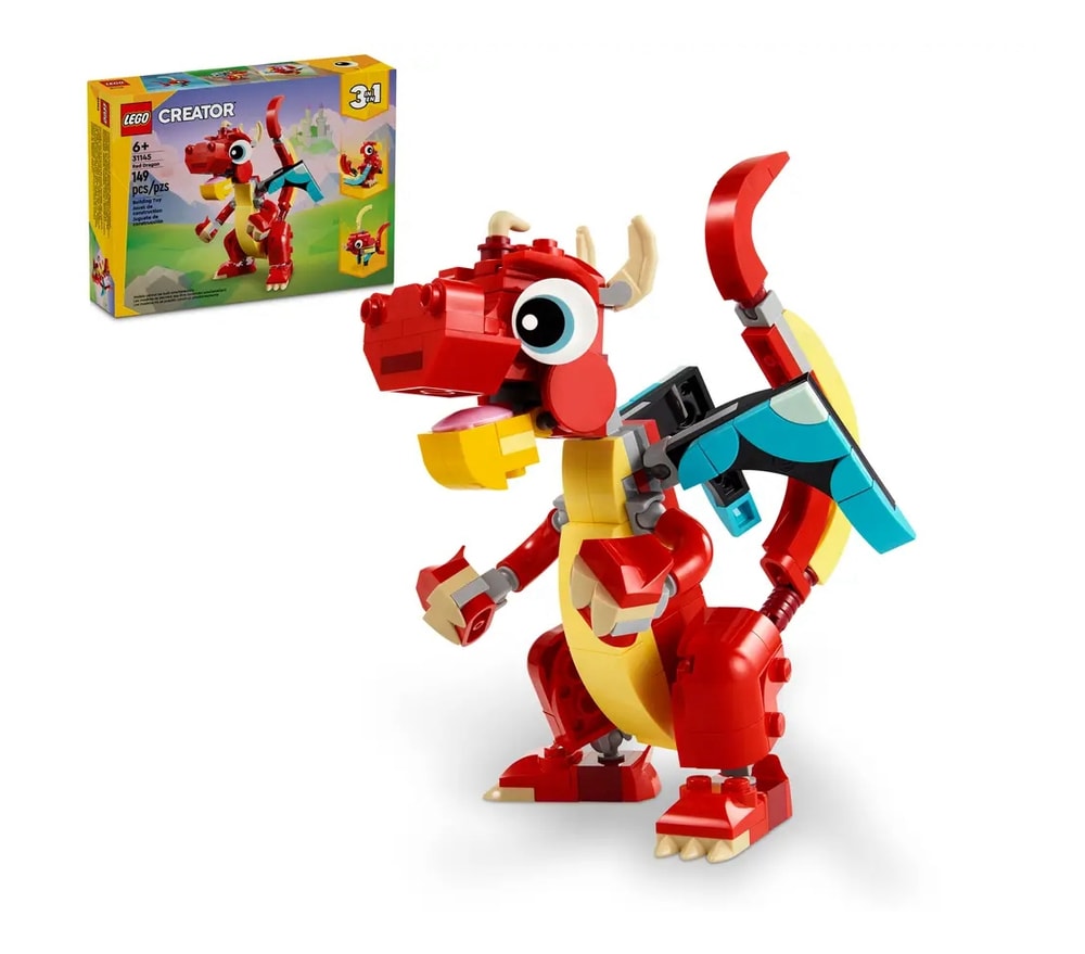 【LEGO 樂高】磚星球〡 31145 創意三合一系列 紅龍 Red Dragon