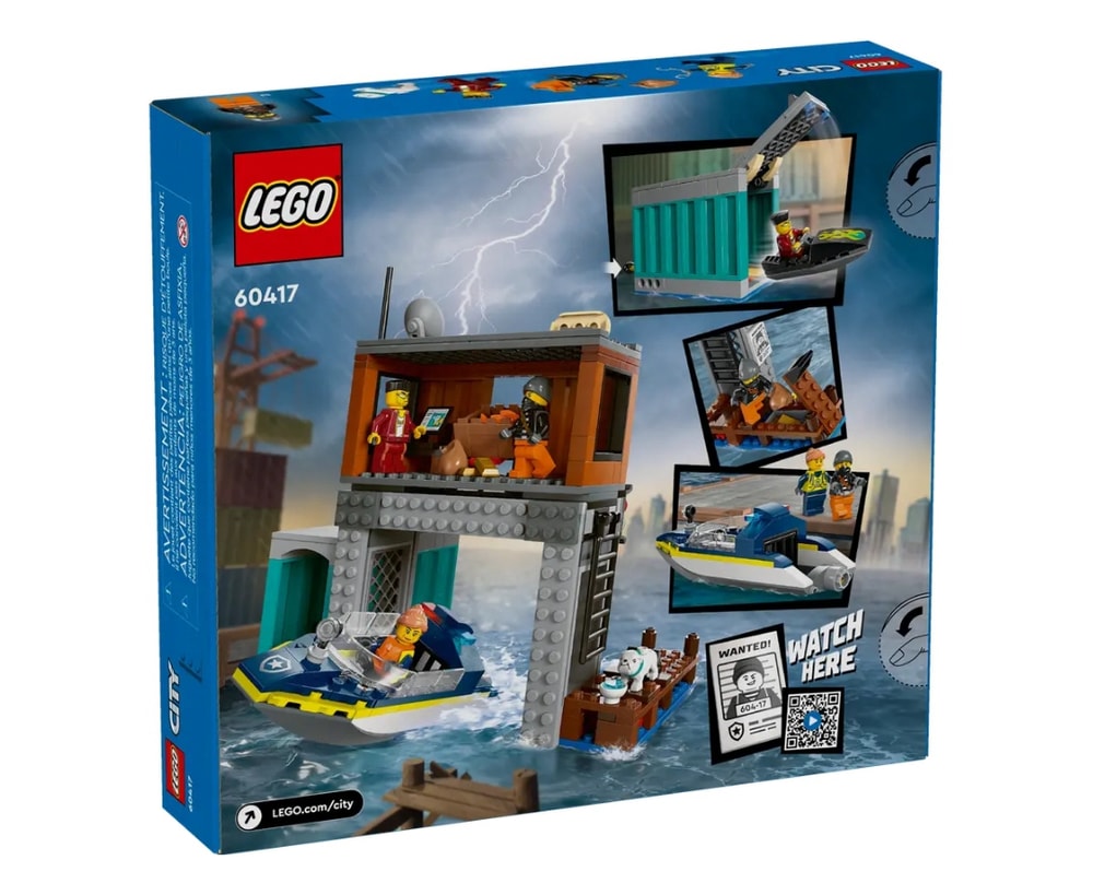 【LEGO 樂高】磚星球〡 60417 城市系列 警察快艇和壞蛋藏身處 Police Speedboat and Crooks' Hideout