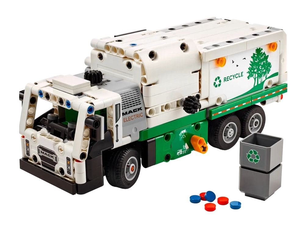 【LEGO 樂高】磚星球〡 42167 動力科技 Mack® LR 垃圾車 Mack® LR Electric Garbage Truck