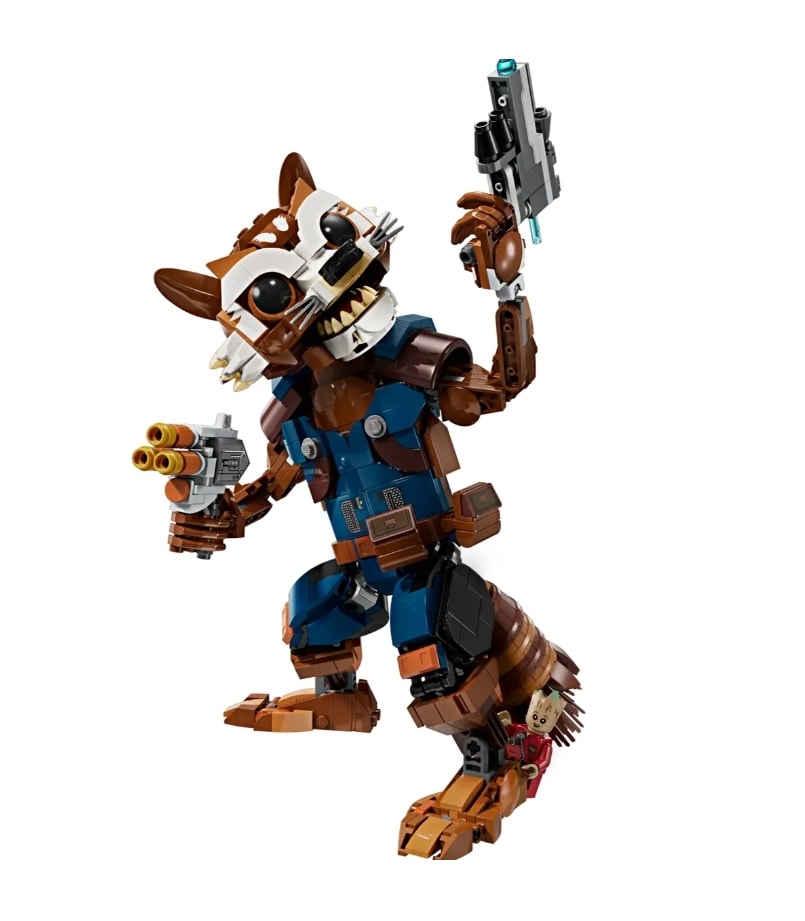 【LEGO 樂高】磚星球〡 76282 漫威系列 火箭浣熊與小格魯特 Rocket & Baby Groot