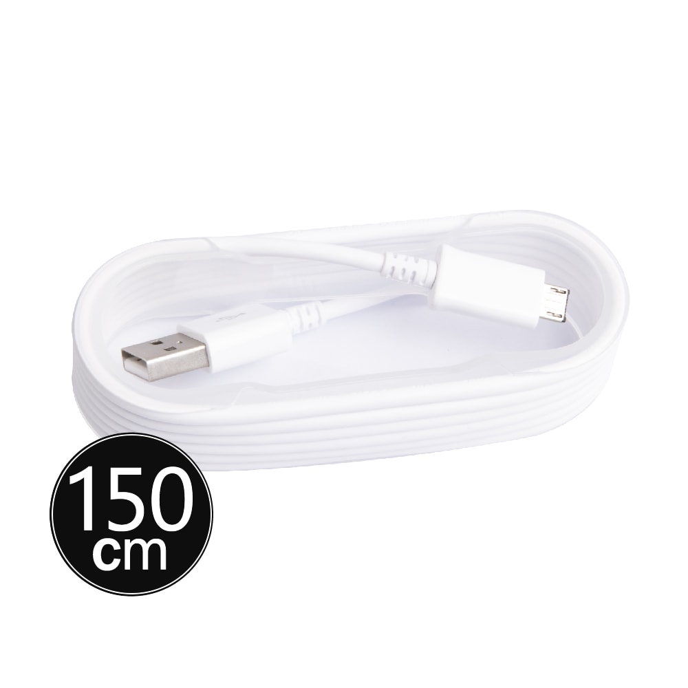 【Samsung 三星】三星製造 Micro USB 充電線-1.5m加長版/白 (袋裝)