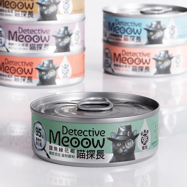 【喵探長】旗魚綠花椰|貓咪主食罐 24罐組