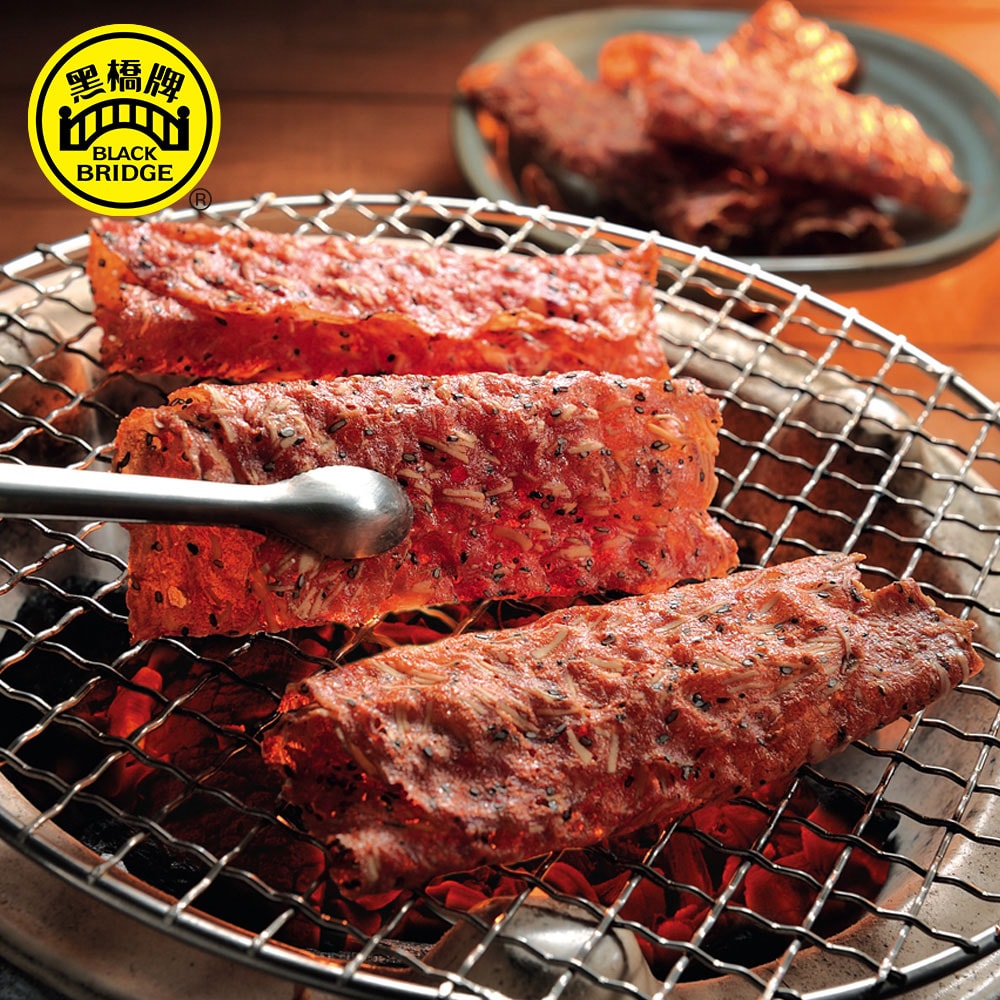 【黑橋牌】脆片肉乾海苔燒免運禮盒(芝麻杏仁脆片肉乾+黑胡椒杏仁脆片肉乾+肉酥堅果海苔燒)