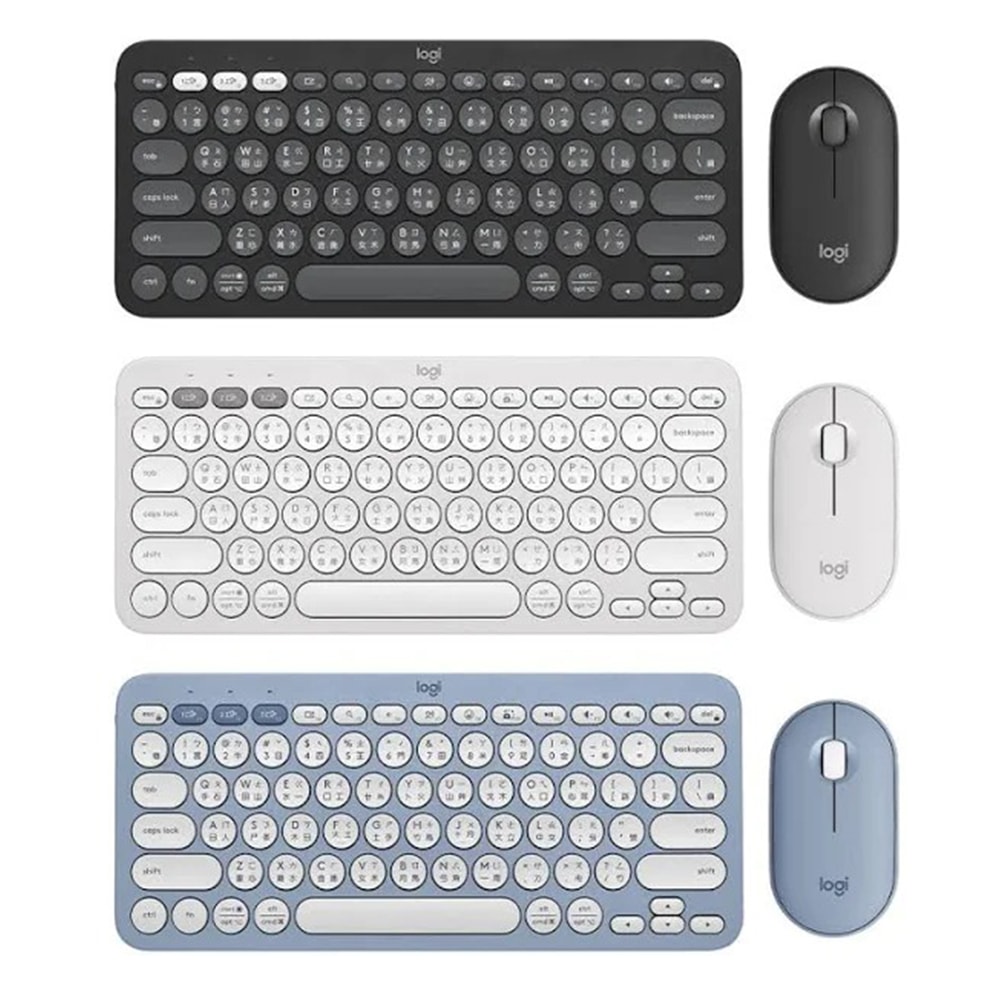 【Logitech 羅技】Pebble 2 Combo 無線藍芽鍵盤滑鼠組