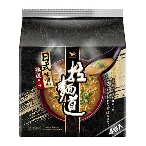 【統一】拉麵道日式味噌風味4入/袋