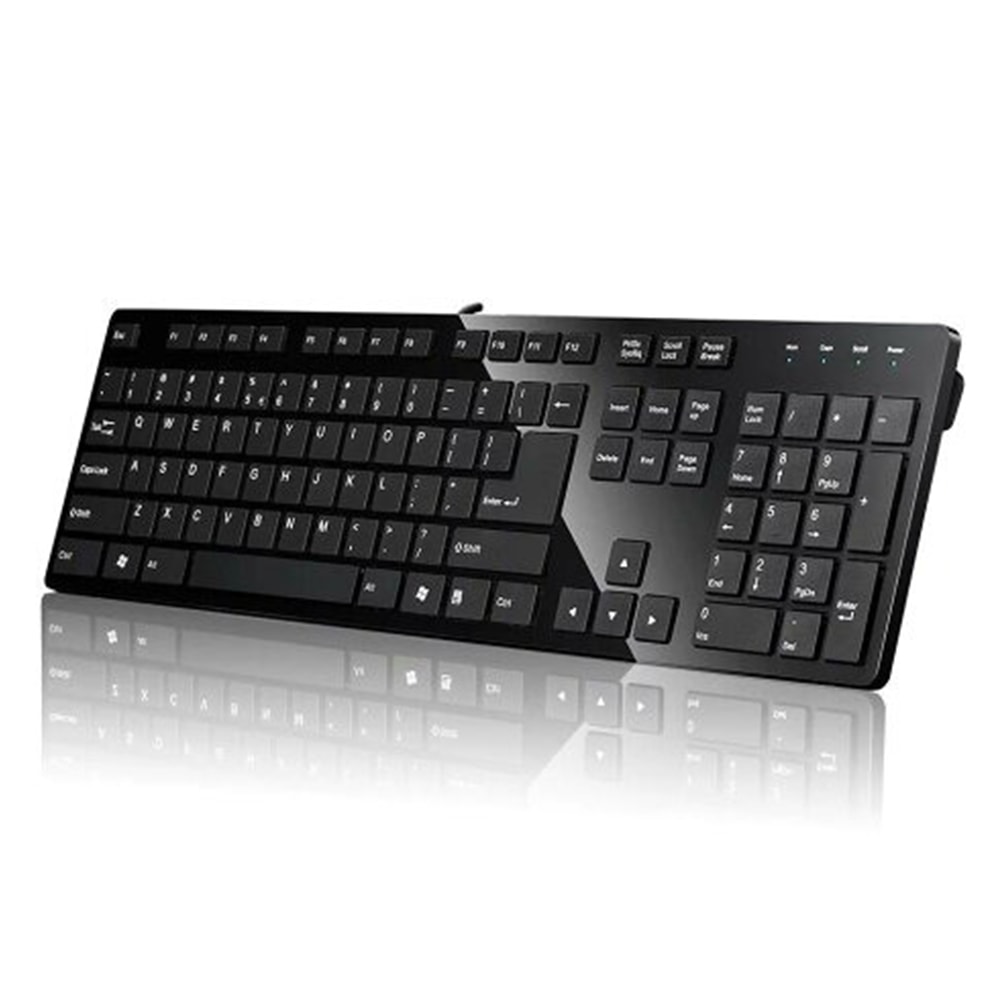 【i-Rocks 艾芮克】K01WN 巧克力超薄鍵盤 (黑)