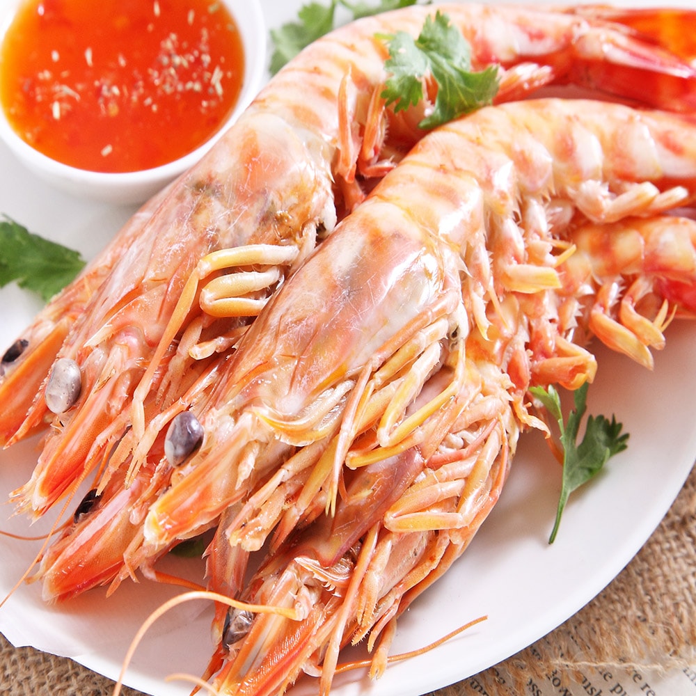 【華得水產】野生特大明蝦4盒(3-4尾/400g/盒)