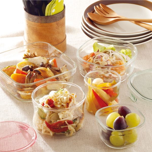 【iwaki】日本耐熱玻璃圓型保鮮盒 3入組 380ml+840ml+1.3L(原廠總代理)