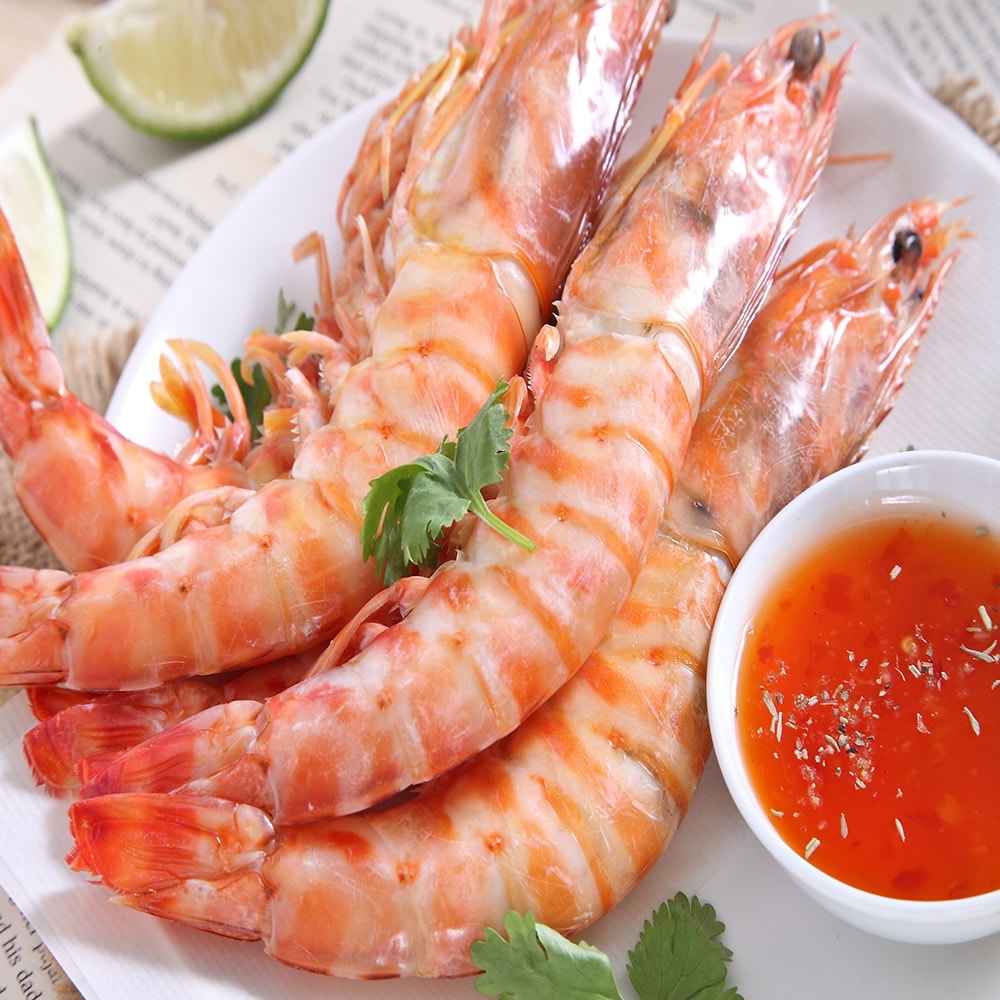 【華得水產】野生特大明蝦4盒(3-4尾/400g/盒)
