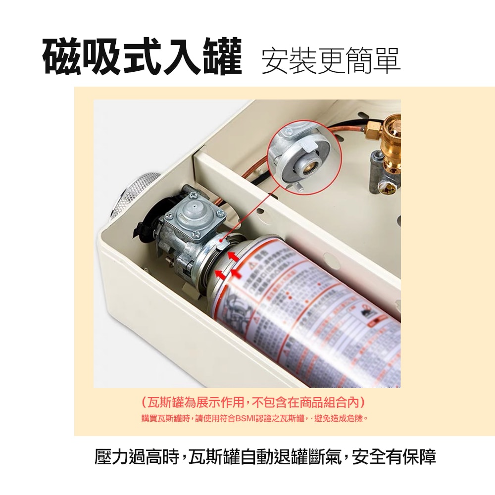 【勳風】三爐頭磁吸卡式瓦斯爐/卡式爐/瓦斯爐 (HFN-Y1999)防風款/猛火3.5KW/日本設計