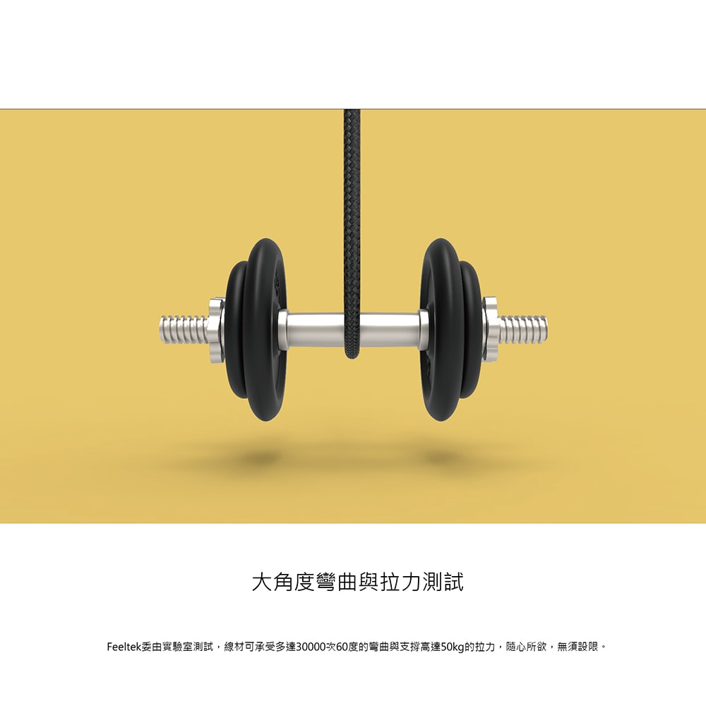 【E.B. Made】FTK (安卓通用) 四合一快速充電傳輸線200cm (金屬編織線)
