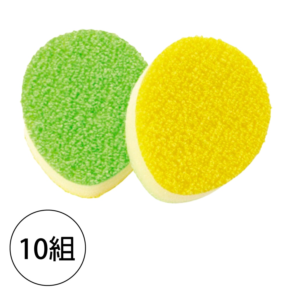 【MARNA】日本去茶垢菜瓜布10組(2枚1組) 綠色 日本製(原廠總代理)