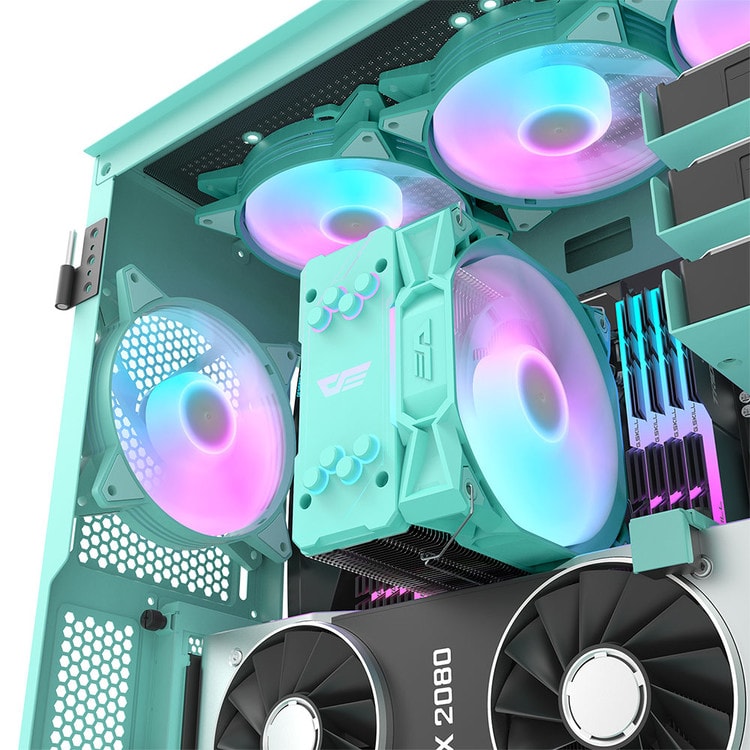【darkFlash】大飛 S11 PRO A.RGB CPU散熱器 (支援12代CPU) 薄荷綠