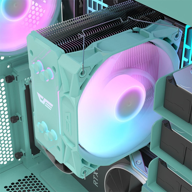 【darkFlash】大飛 S11 PRO A.RGB CPU散熱器 (支援12代CPU) 薄荷綠